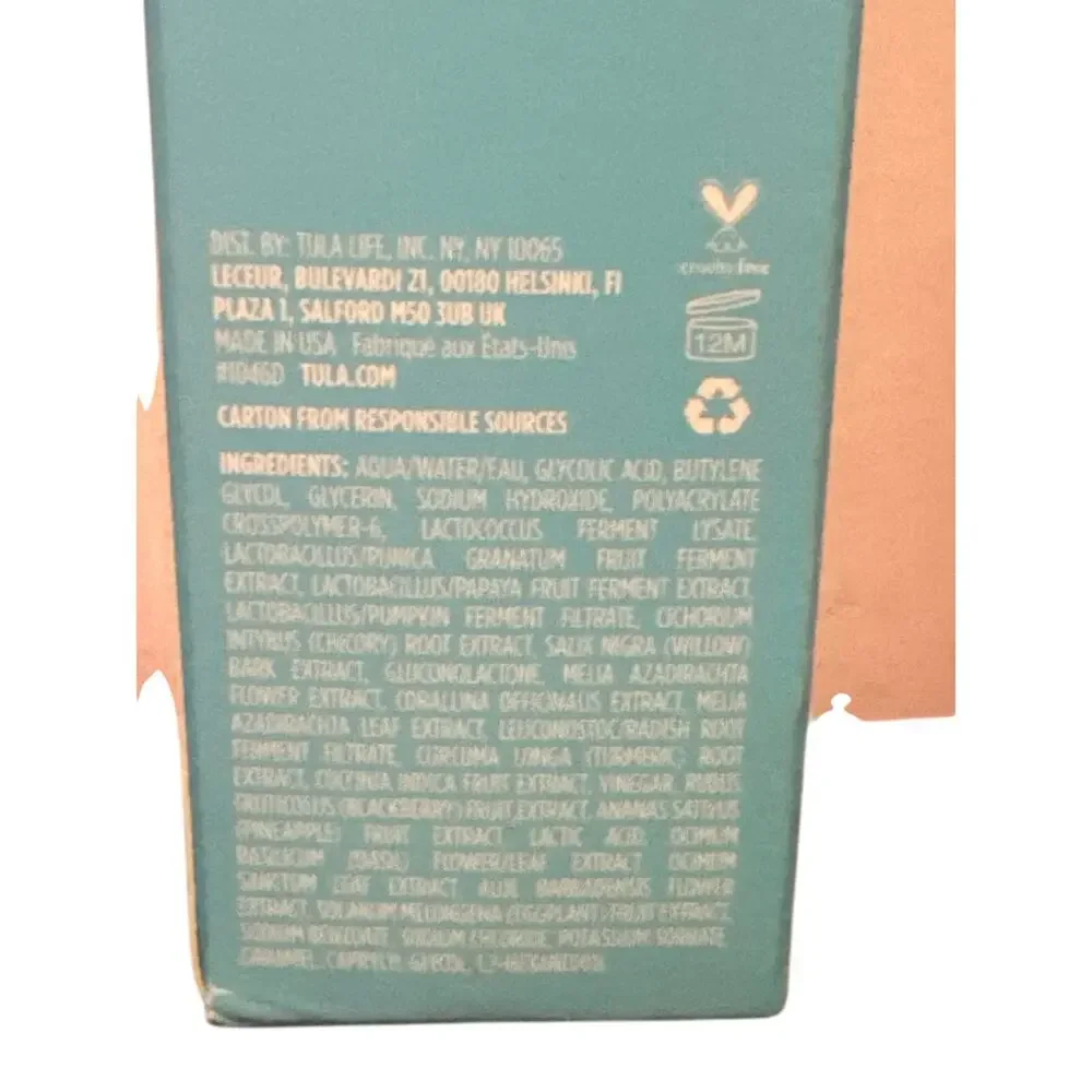 TULA Skincare So Smooth Fruit Enzyme Mask 1.76 oz New Brightening Resurfacing